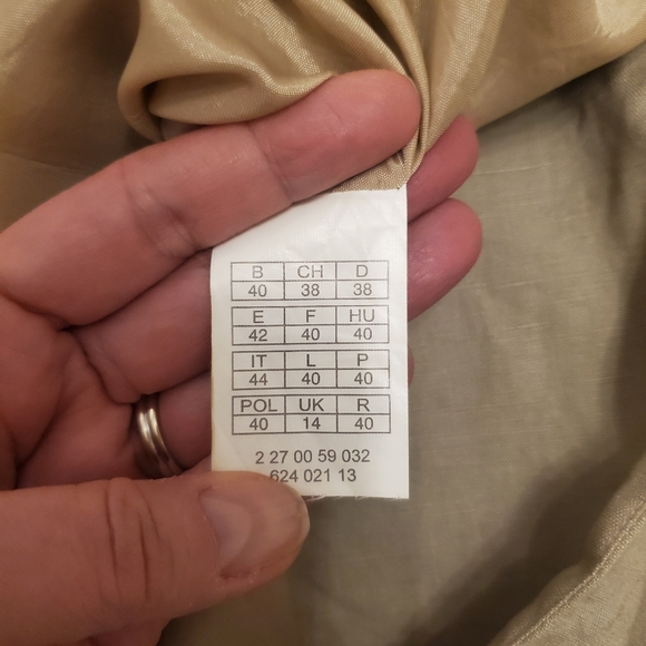 Linen light coat long jacket size 8 - Picture 8 of 8